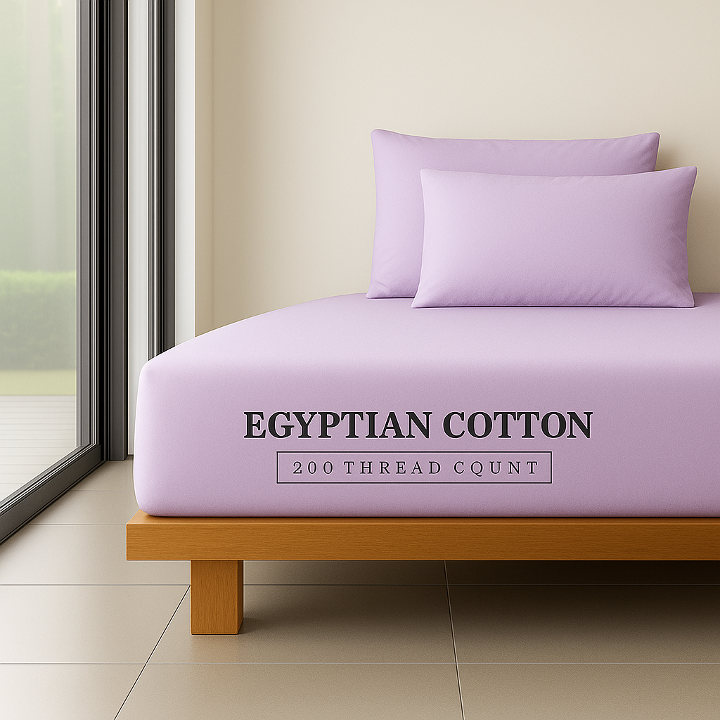 Extra Deep Fitted Sheet 16''/40cm 200TC Egyptian Cotton Single 4FT Single Small Double King Super King