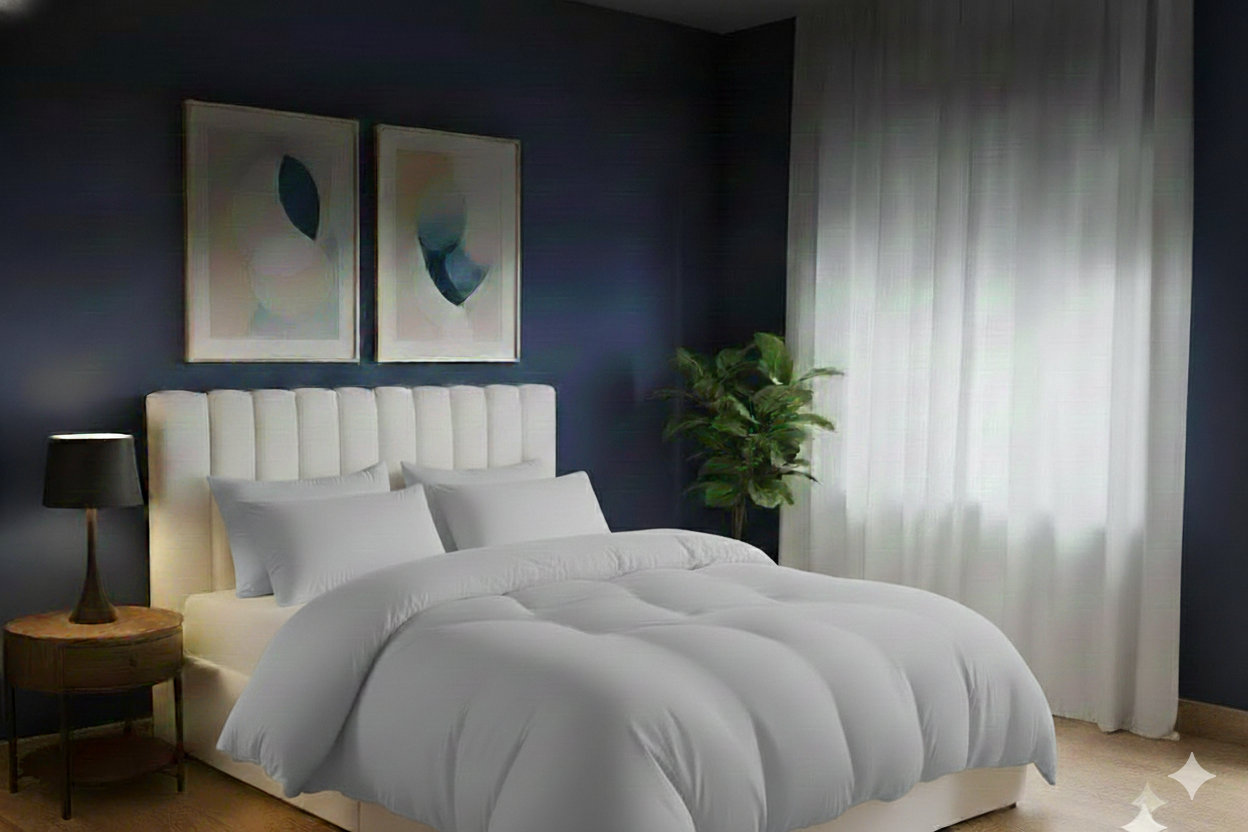 Plain Dyed Duvet Quilt Cover Egyptian cotton with Pillowcase Bedding Set