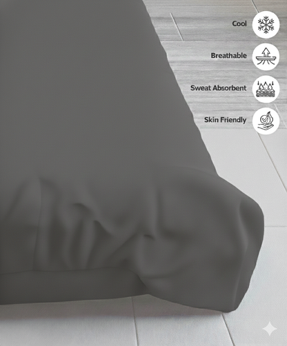 Plain Dyed Duvet Quilt Cover Egyptian cotton with Pillowcase Bedding Set