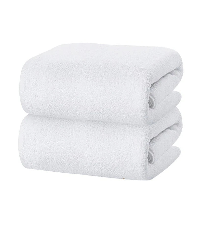 White Extra Large Jumbo Bath Sheets & Towels (600 GSM)