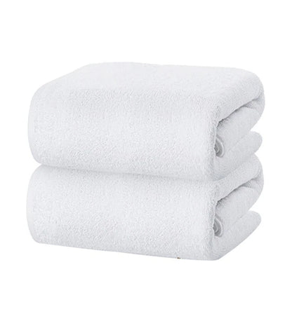 White Extra Large Jumbo Bath Sheets & Towels (600 GSM)