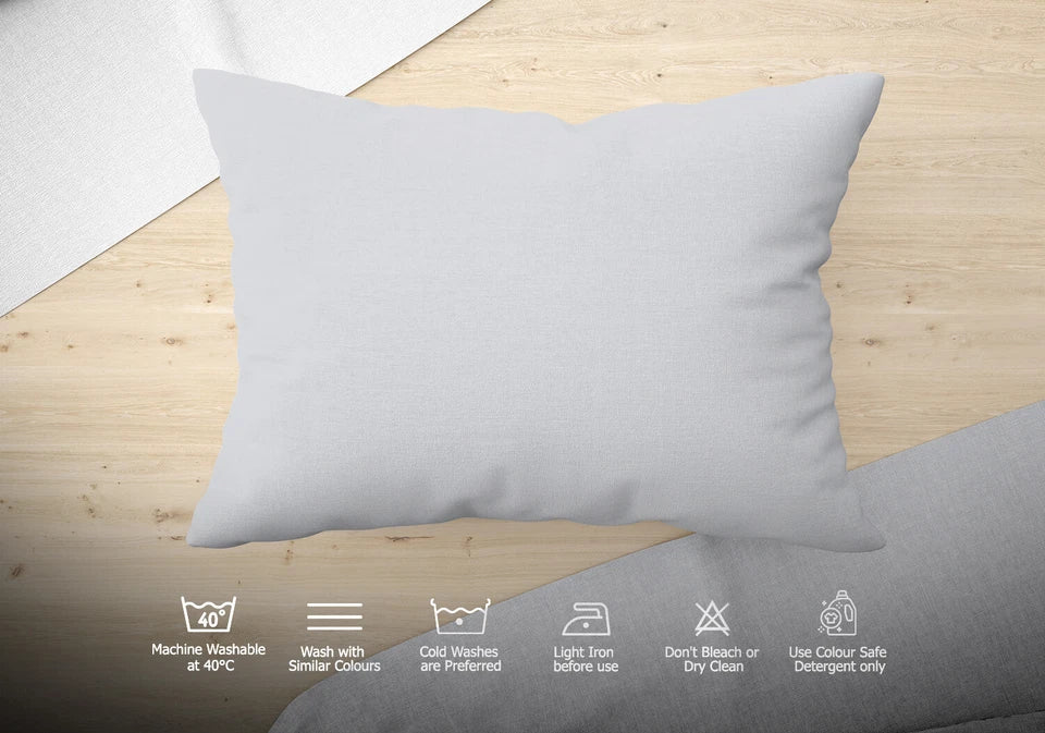 Soft & Premium Pillow Cases (50x75+15) 200TC Egyptian Cotton Standard Size
