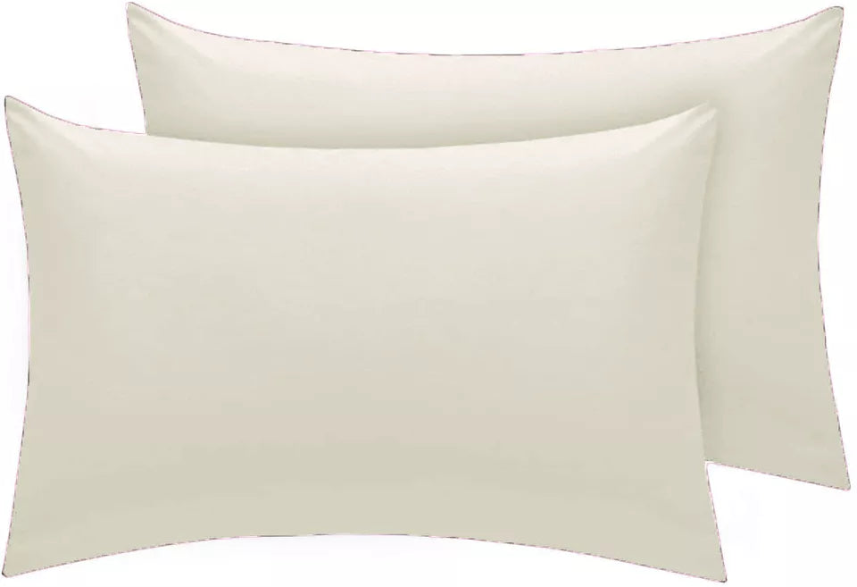 Soft & Premium Pillow Cases (50x75+15) 200TC Egyptian Cotton Standard Size